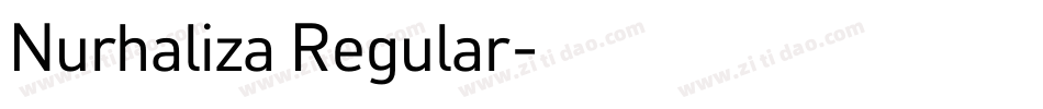 Nurhaliza Regular字体转换